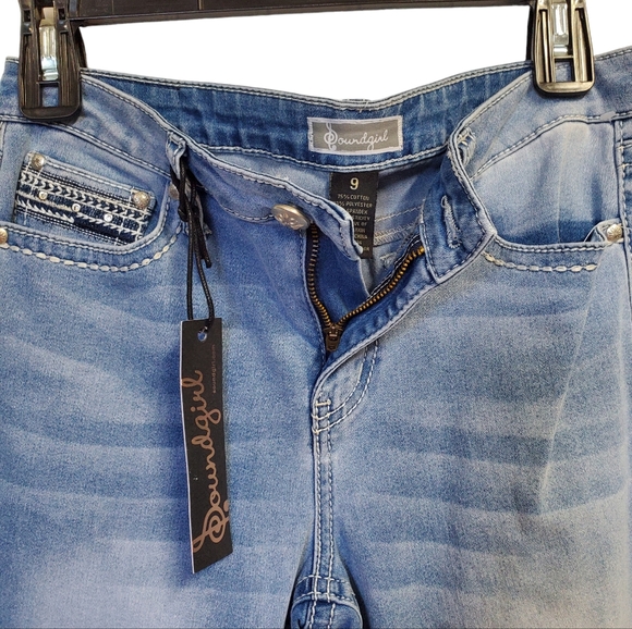 NEW Soundgirl Denim Jeans Western Juniors Size 9 - Picture 7 of 9